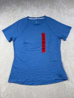 Spyder Active Womens Blue Short Sleeve Performance Top Size M